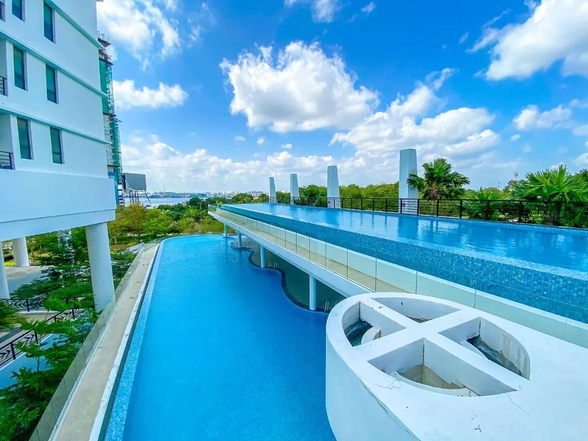 Marina View Resort By Nest Home Bathtub & Seaview! Johor Bahru Appartement