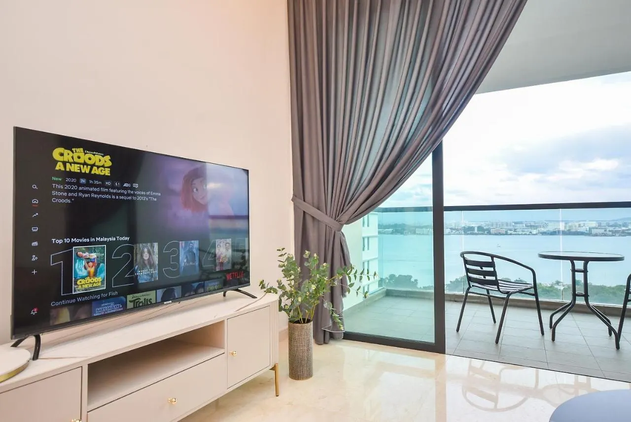 Marina View Resort By Nest Home Bathtub & Seaview! Johor Bahru Appartement